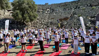 Gençler Kaunos Antik Kenti’nde spor ve tarih buluşması gerçekleştirdi