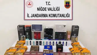 Niğde’de kaçak ürün operasyonu sonucu çok sayıda cihaz ele geçirildi