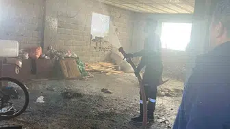 Van'ın Gevaş ilçesinde evin zemin katında yangın çıktı