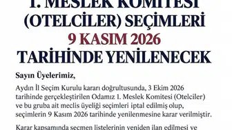 KUTO'da otelciler komitesi seçimleri 9 Kasım'da yenilenecek