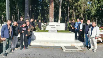 MHAL öğrencileri hayırsever Muharrem Hasbi Koray'ı kabri başında andı