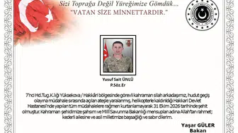 Hakkari Yüksekova'da hudut geçişine müdahale sırasında bir asker şehit oldu