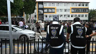 Sinop’ta okul servisleri ve çevrelerine denetim devam ediyor