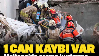 1 can kaybı var: Maltepe'de arama kurtarma çalışmaları sürüyor