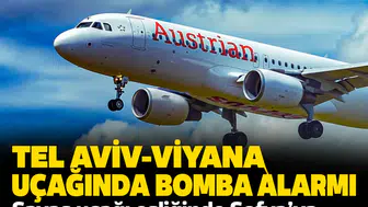 Tel Aviv-Viyana uçağında bomba alarmı: Savaş uçağı eşliğinde Sofya'ya indirildi