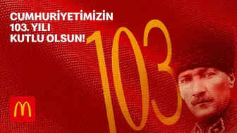 McDonald’s Türkiye’den Cumhuriyet’in 103. yılına renkli kutlama