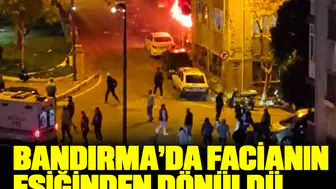 Bandırma'da facianın eşiğinden dönüldü: Şiddetli patlama mahalleyi sokağa döktü