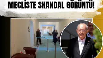 Murat Emir TBMM'deki odasının önüne şerit çektirdi