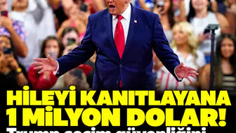 Hileyi kanıtlayana 1 milyon dolar!: Trump seçim güvenliğini ödülle sağlayacak