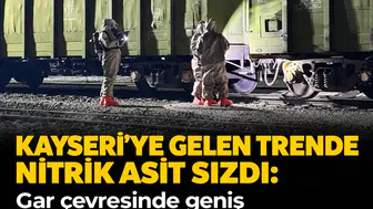 Kayseri'ye gelen trende nitrik asit sızdı: Gar çevresinde geniş güvenlik çemberi!