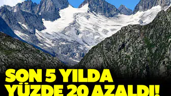 İsviçre Alpleri'nde korkutan tablo: Son 5 yılda buzulların yüzde 20'si yok oldu