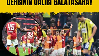 Galatasaray sahasında Fenerbahçe'yi 2-1 yenerek liderliğini sürdürdü