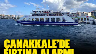 Çanakkale'de fırtına alarmı: Gökçeada ve Bozcaada feribot seferlerine hava engeli