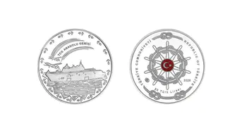Sadece 3 bin adet üretildi: TCG Anadolu özel gümüş hatıra parası tanıtıldı