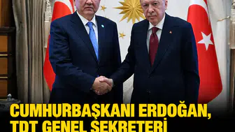 Cumhurbaşkanı Erdoğan, TDT Genel Sekreteri Ömüraliyev'i kabul etti
