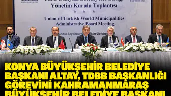 Konya Büyükşehir Belediye Başkanı Altay, TDBB Başkanlığı görevini Kahramanmaraş Büyükşehir Belediye Başkanı Görgel’e devretti