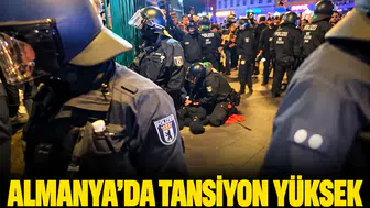 Berlin’de Filistin eylemine polis engeli: Çok sayıda gözaltı var
