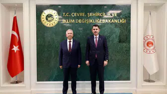Bakan Kurum, Ankara Büyükşehir Belediye Başkanı Mansur Yavaş'ı kabul etti