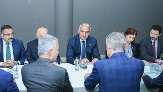 Mehmet Nuri Ersoy ve İtalyan Bakan Giuli Hierapolis'te buluştu