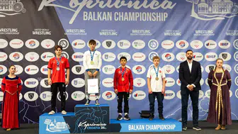 Yıldırımlı genç güreşçiler Balkan şampiyonasında tarih yazdı