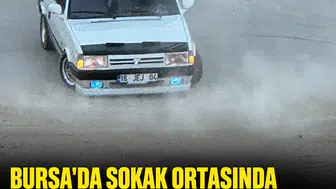 Osmangazi'de ortalığı birbirine katan sürücüye 143 bin liralık drift cezası