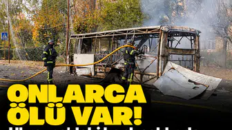 Onlarca ölü var! Ukrayna'daki kanlı saldırıda yolcu otobüsü vuruldu