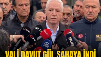 Vali Davut Gül sahaya indi: Riskli binalar kepçelerle yıkılıyor!