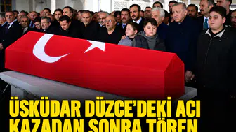 Düzce'deki acı kazadan sonra tören: Cumhurbaşkanı Erdoğan helallik istedi