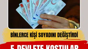 Türkiye'de en çok değiştirilen soyadları belli oldu