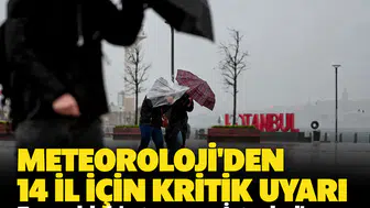 Meteoroloji'den 14 il için kritik uyarı: Zonguldak'a turuncu, İstanbul'a sarı kodlu sel alarmı