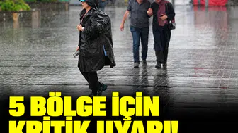 5 bölge için kritik uyarı! Meteoroloji'den sel ve dolu alarmı verildi
