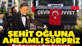 Şehidin emanetine unutulmaz jest: Babasının adını taşıyan TOMA sünnet arabası oldu!