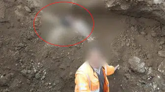 Ekmeğinin peşindeydi: Saray’da çamurun altından çığlık sesleri!