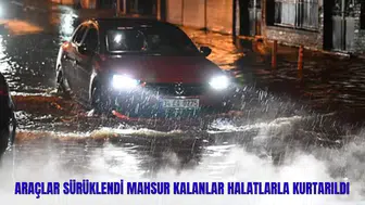 Sarıyer’de dere taştı: Araçlar sürüklendi, mahsur kalanlar halatlarla kurtarıldı