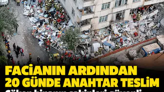 Maltepe'de 20 günde anahtar teslim: Çöken binanın sakinleri güvenli yuvalarına kavuşuyor