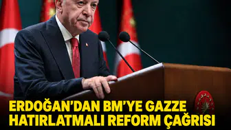 Erdoğan'dan BM'ye Gazze hatırlatmalı reform çağrısı: Güvenlik Konseyi adil olmak zorunda