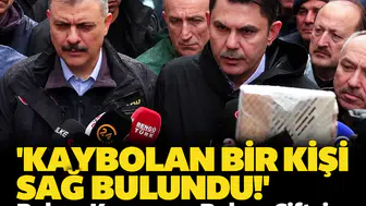 Bakan Kurum ve Bakan Çiftçi Ayazağa'da: 'Kaybolan bir kişi sağ bulundu!'