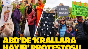 ABD’de 'Krallara Hayır' protestosu: Binler sandık için sokaklara döküldü