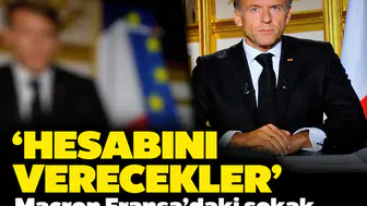 'Hesabını verecekler': Macron Fransa'daki sokak olayları sonrası ulusa seslendi