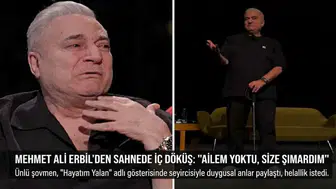 Mehmet Ali Erbil sahnede gözyaşlarına hakim olamadı: 'Annem babam vardı ama yoktu'