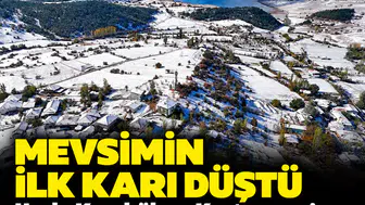 Mevsimin ilk karı düştü: Uşak, Karabük ve Kastamonu’nun yüksek kesimleri karla kaplandı