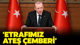 'Etrafımız ateş çemberi': Cumhurbaşkanı Erdoğan 'Muhtarlar Günü Buluşması' programında