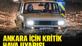 Başkentte sağanak şiddetleniyor: Valilikten yarın geceye kadar sürecek yağış uyarısı