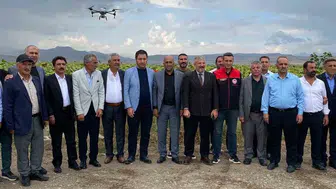 Ağrı'da tarımsal ilaçlamada teknoloji ile devrim başlatıldı