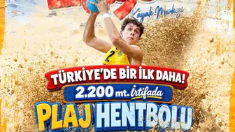 Erciyes'te hayaller gerçek oluyor: Türkiye'de ilk kez plaj hentbolu 2 bin 200 metrede