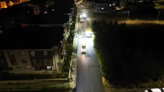 Aziziye'deki asfalt çalışmaları hız kesmeden sürüyor