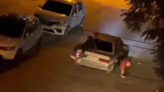 Şanlıurfa'da otomobil bagajında tehlikeli yolculuk: Genç ezilmekten son anda kurtuldu