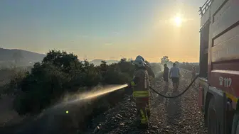 Arsuz'daki bahçe yangını hızlı müdahale ile söndürüldü