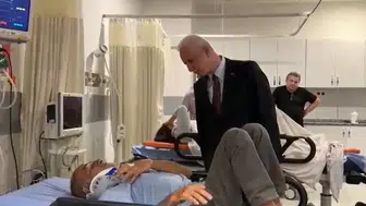 İstanbul valisi yaralıları hastanede ziyaret etti