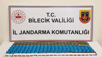 Bilecik'te düzenlenen operasyonda kaçak sigara ve makaron ele geçirildi